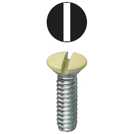 Dottie #6-32 x 5/16 in Slotted Oval Machine Screw, Zinc Plated Carbon Steel, 100 PK 413ALD
